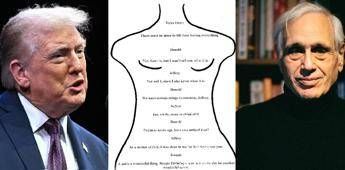 Usa, pubblicata la lettera a Epstein attribuita a Trump