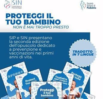 Vaccini, da pediatri e neonatologi opuscolo per genitori ‘Proteggi il tuo bambino’