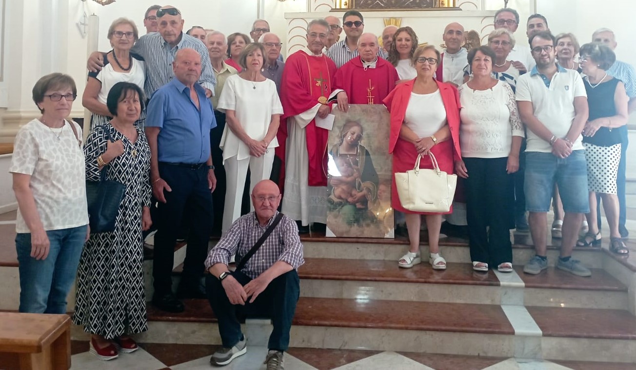 Mussomeli, festeggiato coi carmelitani i 90 anni dell’anziano prete Sebastiano Lo Conte