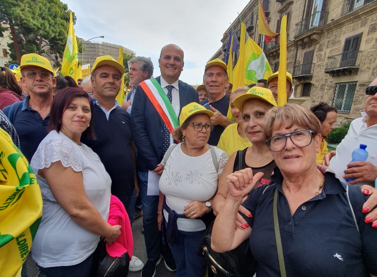 Protesta Coldiretti, a Palermo presenti anche agricoltori gelesi