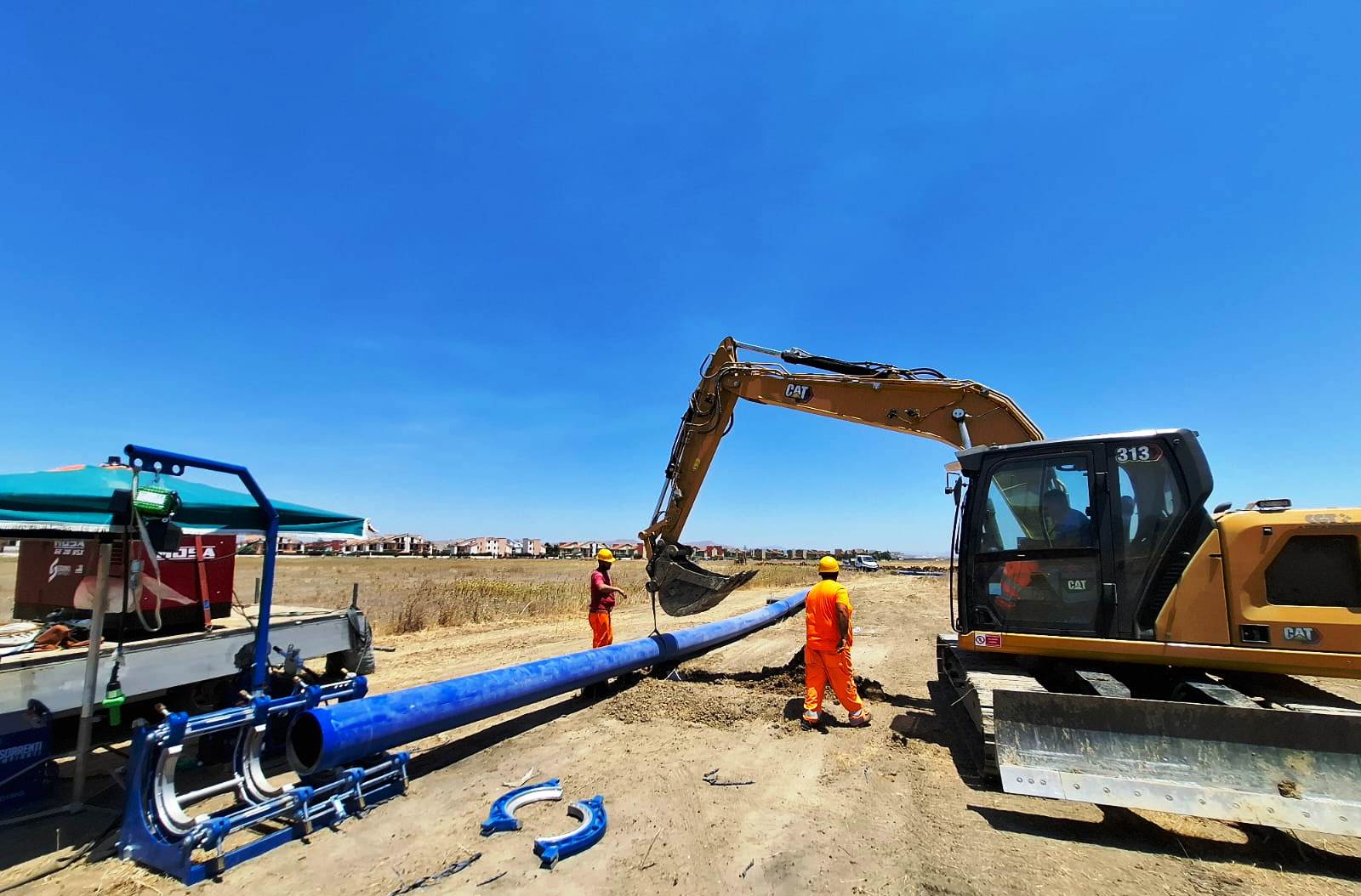 Gela, al via i lavori di collegamento del primo tratto della nuova condotta dal serbatoio di San Leo a quello di Montelungo