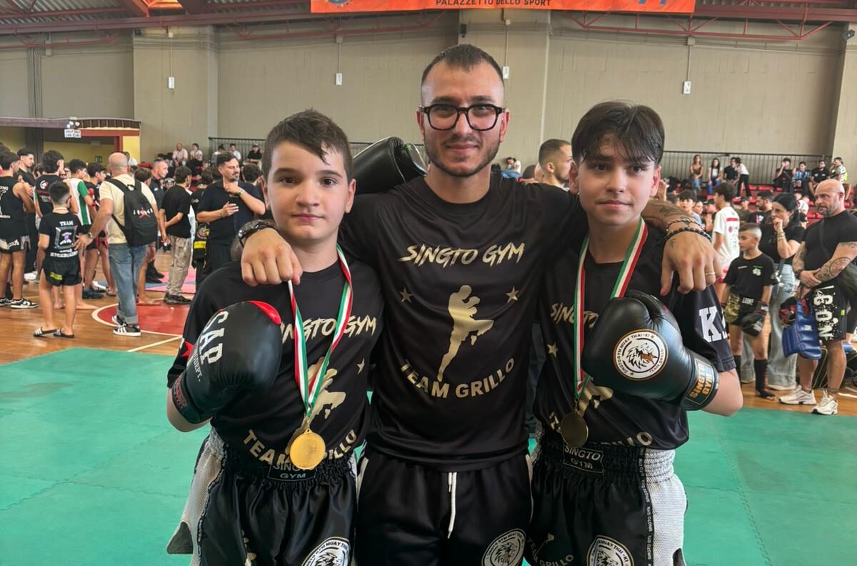 Caltanissetta, Leandro Grillo e Leon Mastrosimone della Singto Gym al campionato regionale ICO a Sant’Agata Li Battiati