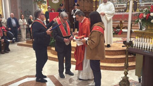 San Cataldo. Conferito ad Angelo Lipani il titolo di presidente onorario della Confraternita di San Cataldo