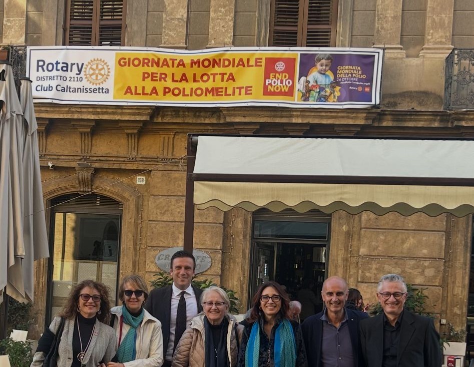 Caltanissetta. Per la Giornata mondiale della Polio, il Rotary Club si unisce per dire NO alla Poliomielite