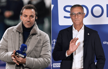Del Piero-Bergomi, scontro in tv sull’Inter: “Rispetta il mio pensiero e non urlare”