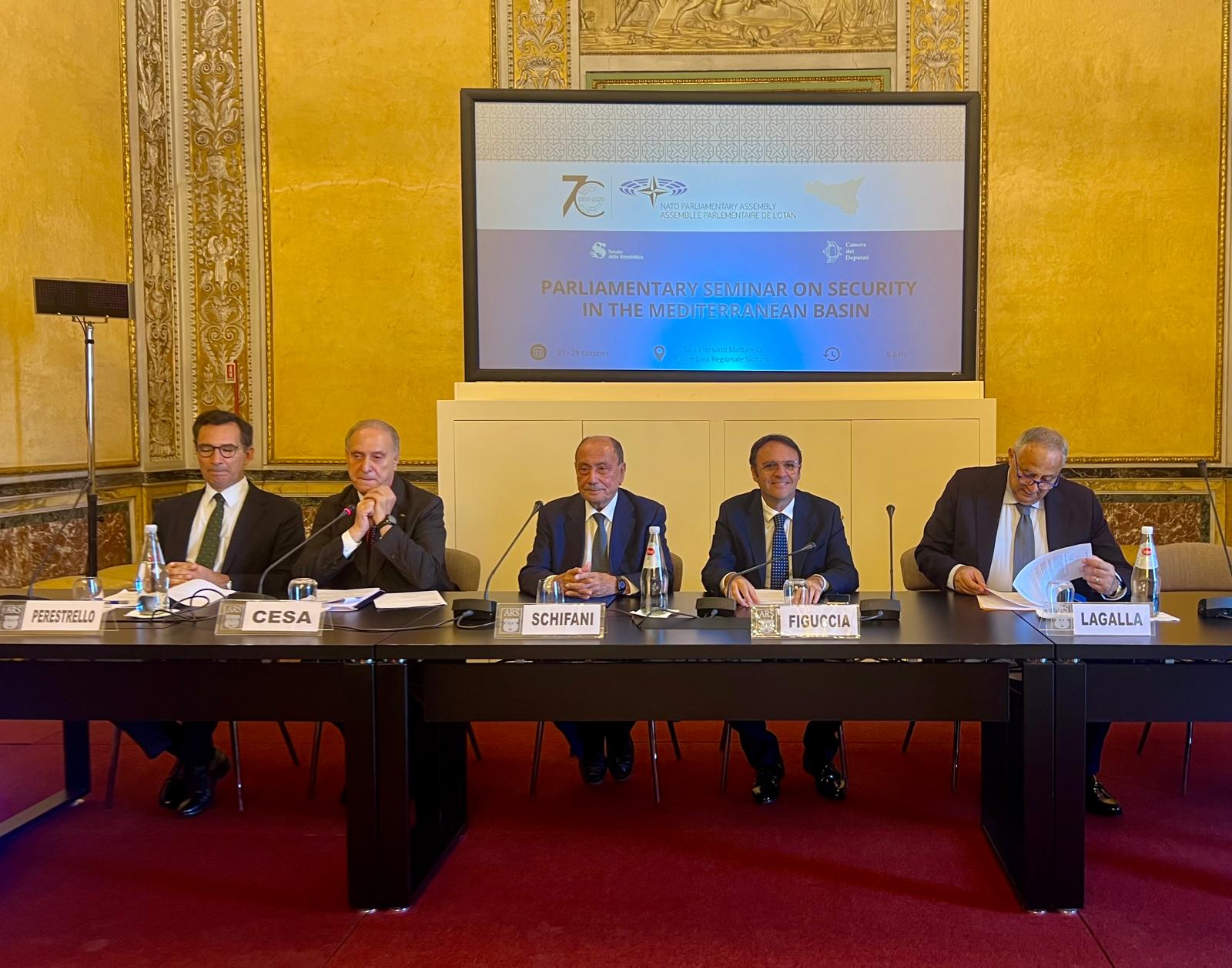 Assemblea parlamentare della Nato, Figuccia: “La Sicilia cuore dell’Europa nel Mediterraneo”