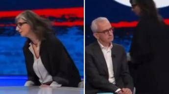 Giubilei: “Io d’accordo con Segre”. Albanese lascia In Onda: “Devo andare”