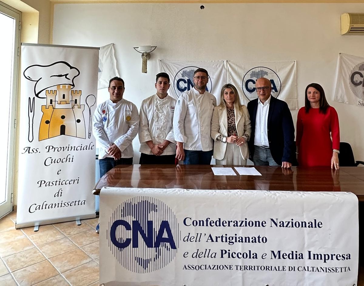 Caltanissetta. Protocollo d’intesa tra CNA Territoriale e Associazione Cuochi e Pasticceri per promuovere la crescita del comparto gastronomico e dolciario