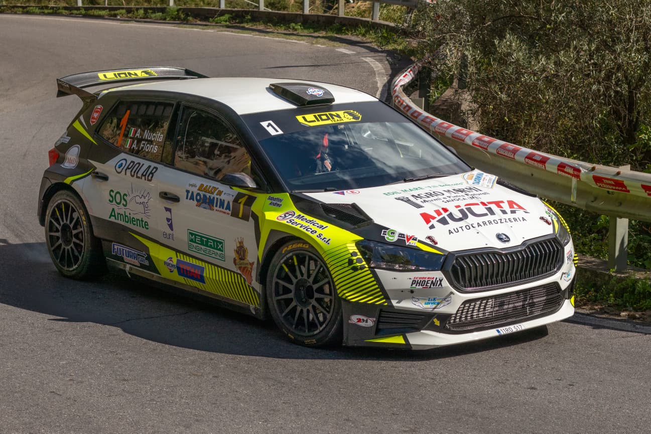 Nucita–Floris, 10 e lode al Rally di Taormina; in una cornice da favola brillano  anche La Torre–Siragusano e Pollara–Princiotto per un podio tutto Skoda
