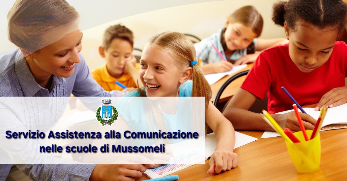 Mussomeli, da domani al via il servizio di assistenza alla comunicazione per i bambini e i ragazzi delle scuole
