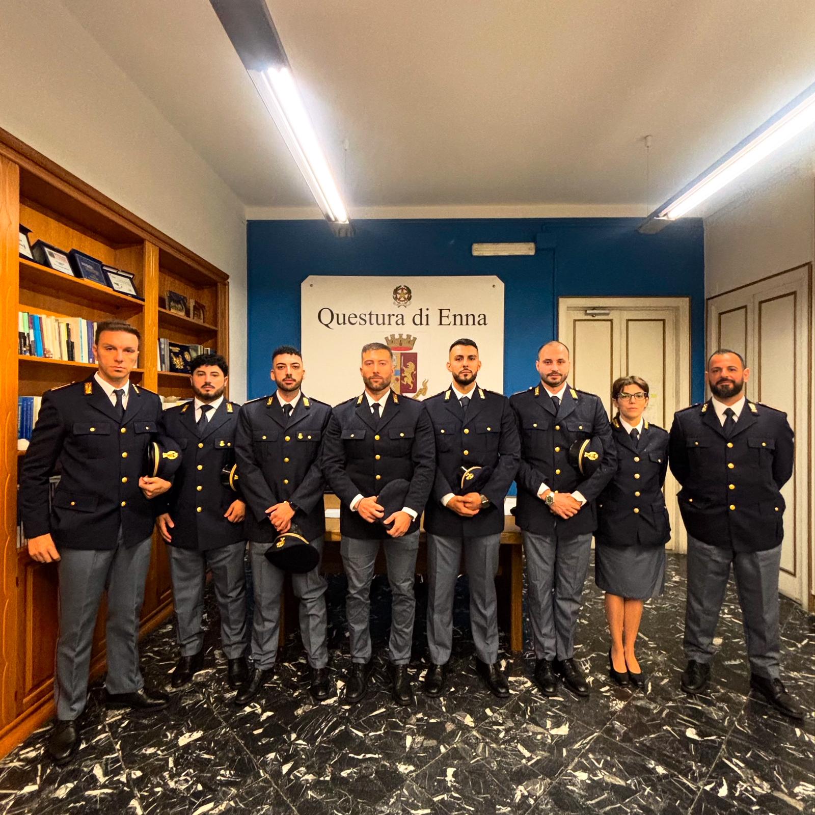 Assegnati nuovi Ispettori alla Questura di Enna e al Commissariato di Piazza Armerina