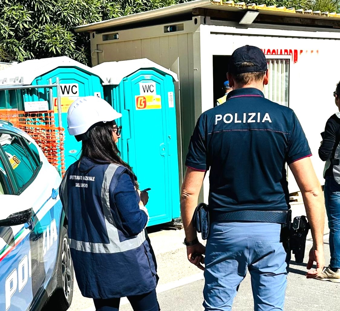Caltanissetta. Sicurezza nei cantieri stradali, controlli congiunti della Polizia e dell’INL sulla ss640: violazioni e sanzioni