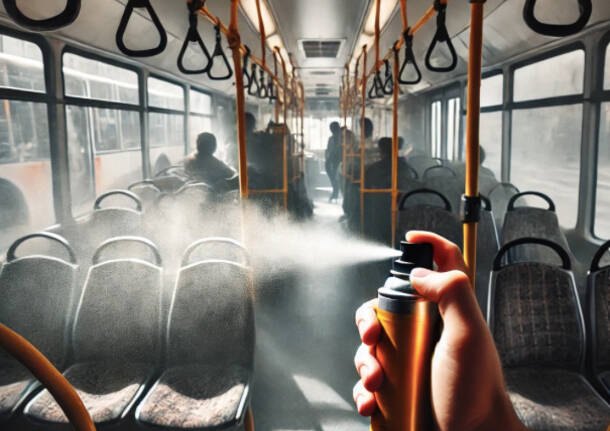 Spruzza spray al peperoncino sul bus di linea, 15enne nei guai