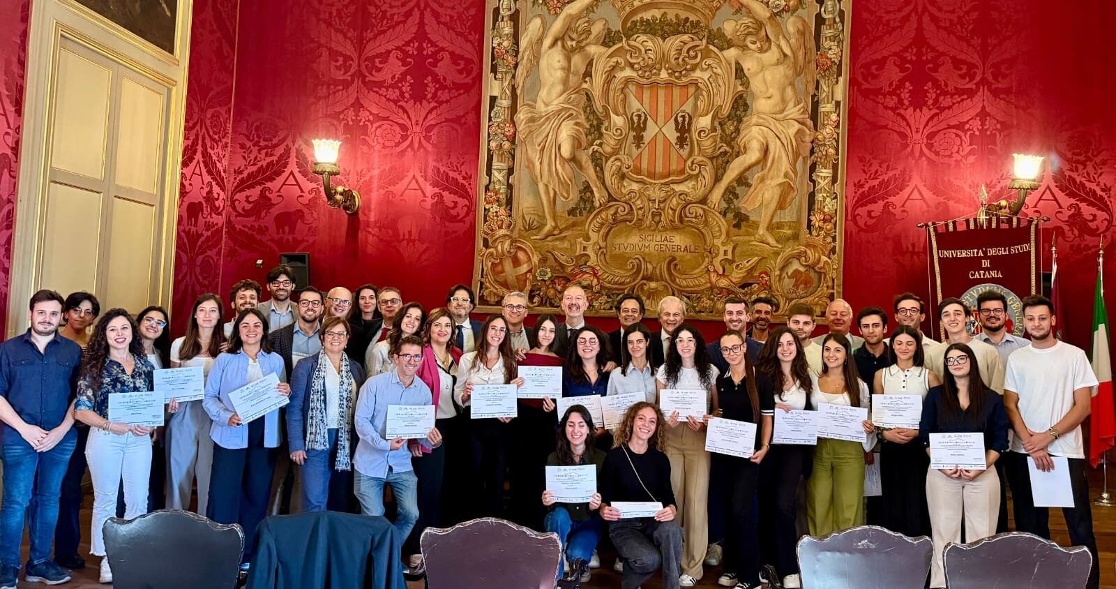 Catania. Università e Ordine degli Ingegneri, al Rettorato consegnati gli attestati della AISS: giovani e professionisti insieme per la transizione