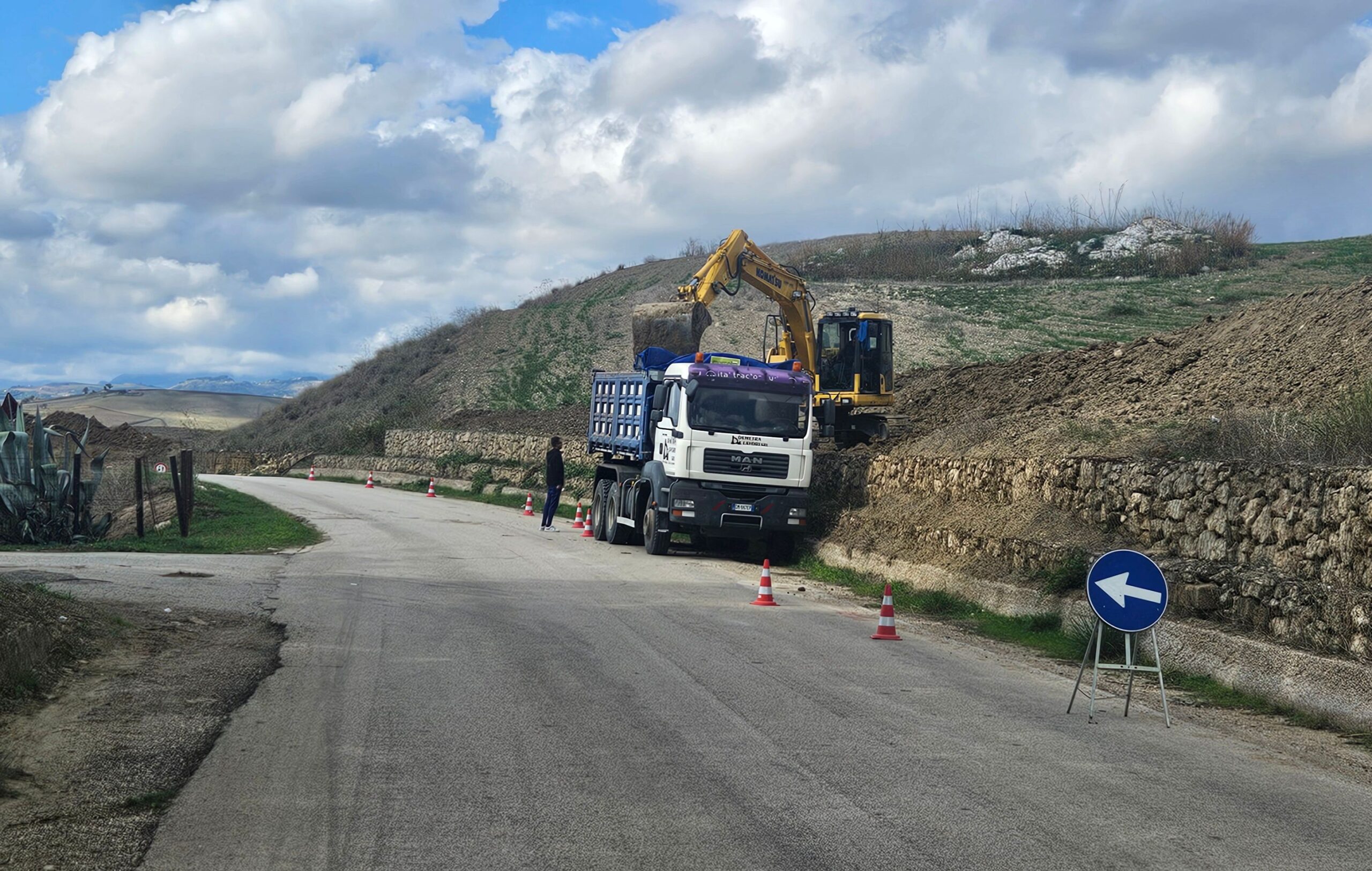 Ripresi i lavori sulla S.P. 38 Mussomeli – Caltanissetta