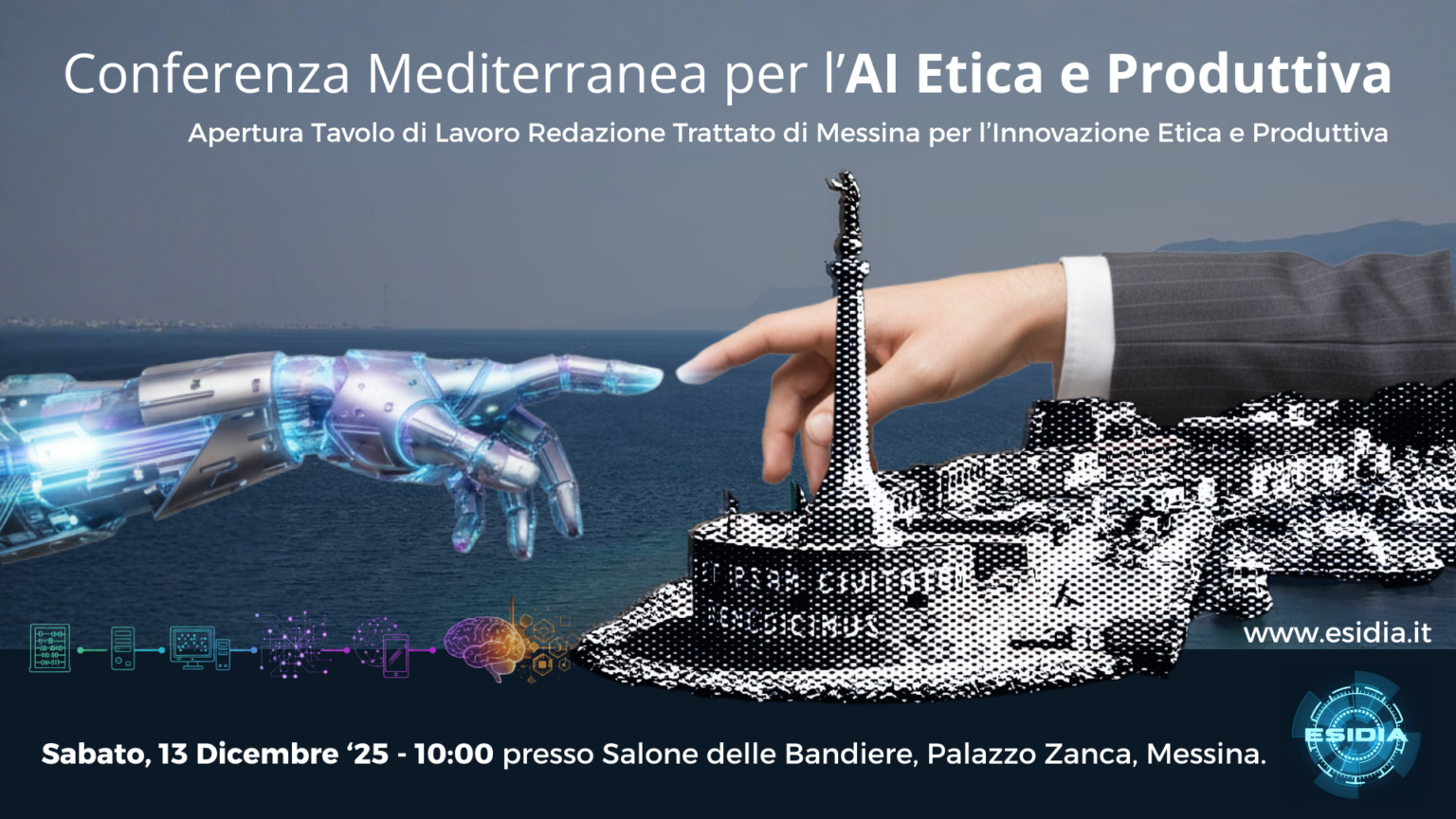 Conferenza Mediterranea sull’Intelligenza Artificiale, appuntamento il 13 dicembre a Messina