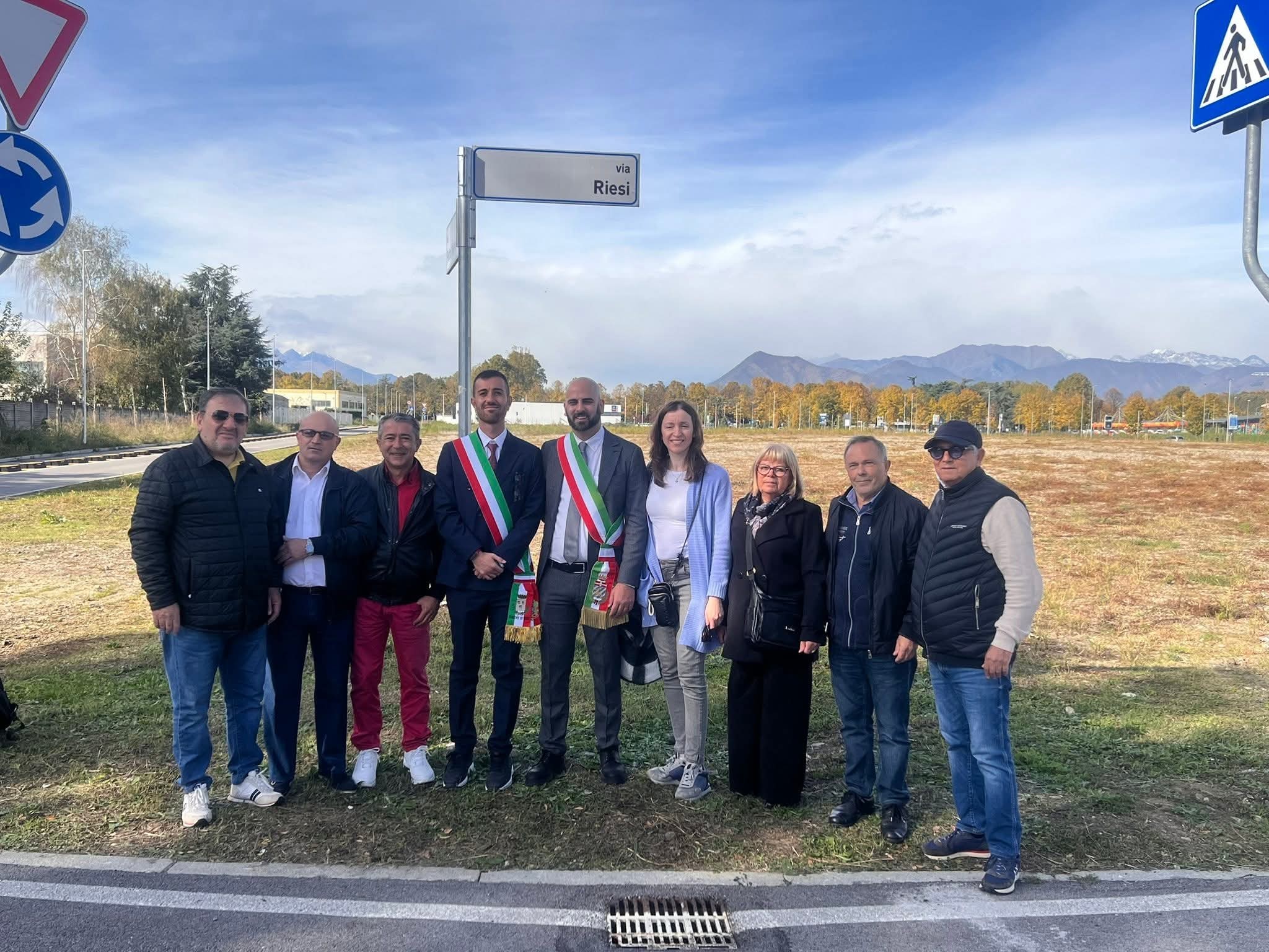 A Collegno cerimonia di intitolazione di “via Riesi”, un omaggio al legame profondo tra due comunità