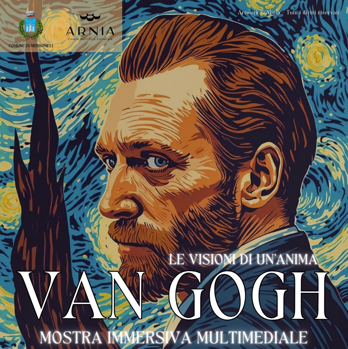 “Le Visioni di un’anima – Van Gogh” Mostra immersiva e multimediale negli spazi dell’Ex Carcere di Mussomeli