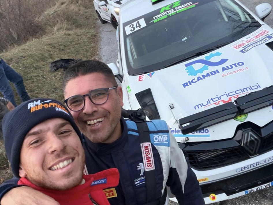 Rally, Il pilota nisseno Giuseppe Nicoletti, navigato da Marco Zaccone, 11° assoluto e primo di classe alla Ronde Valli Imperiesi