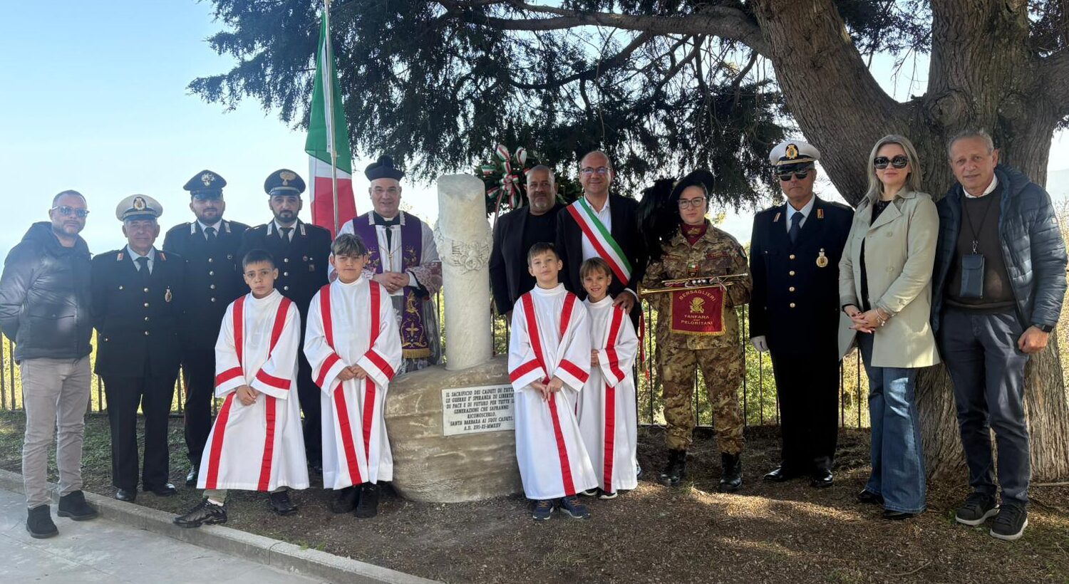 Montalbano Elicona, inaugurato a Santa Barbara il Monumento ai Caduti in Guerra