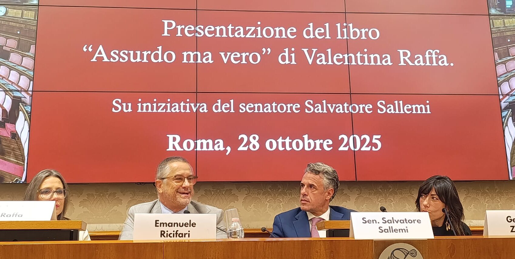 Il giallo thriller “Assurdo ma vero” di Valentina Raffa presentato in Commissione Giustizia in Senato