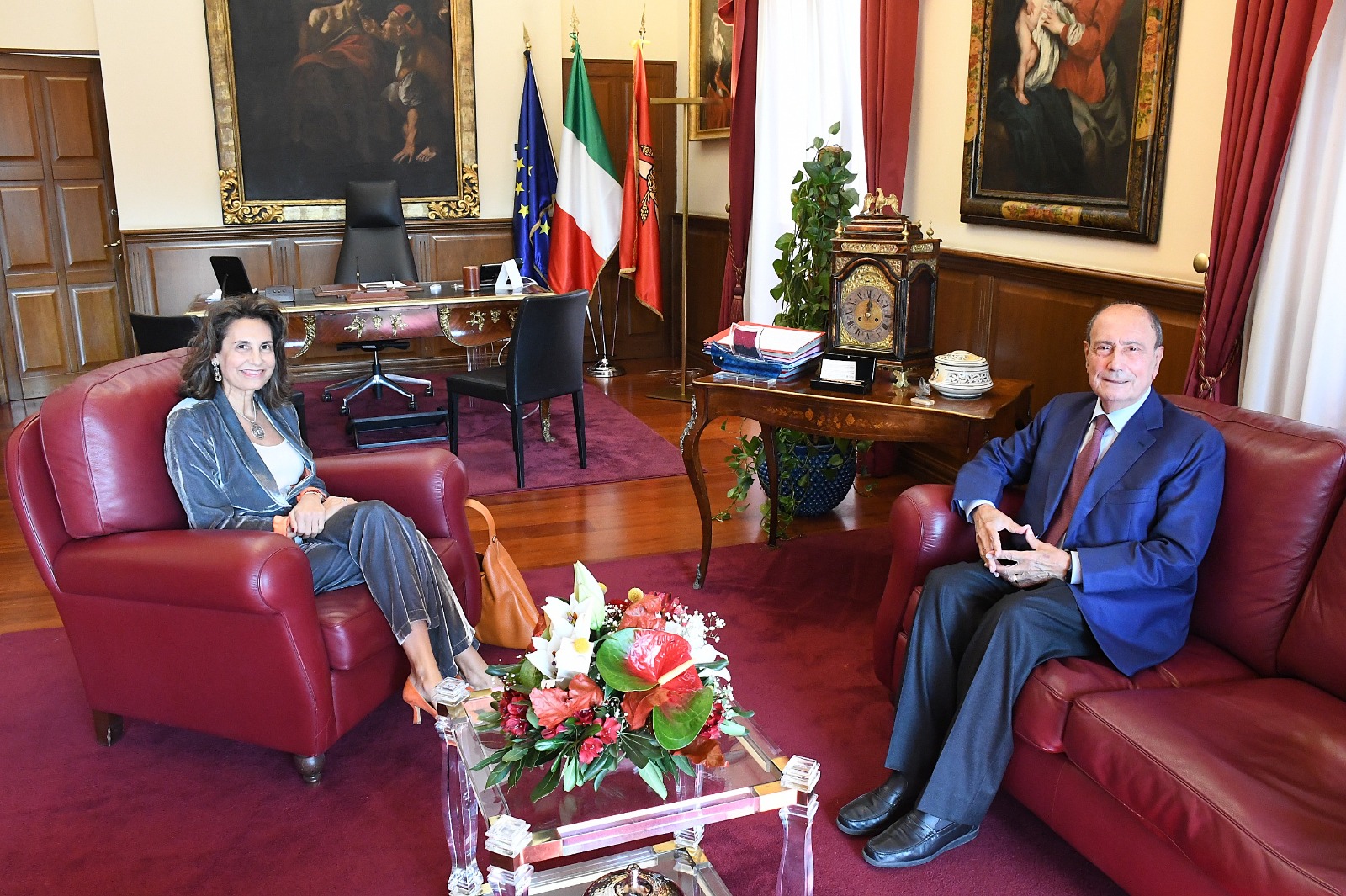 Palazzo d’Orléans, il presidente Schifani riceve la rettrice dell’Università di Messina Giovanna Spatari