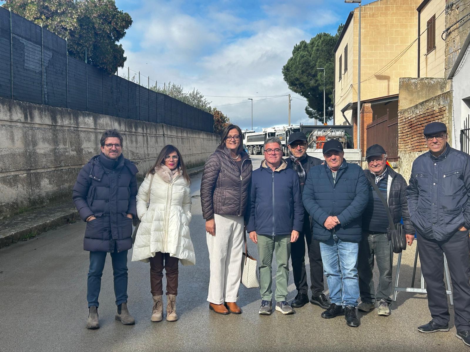 Consegna lavori manutenzione straordinaria Via Roma di Villalba