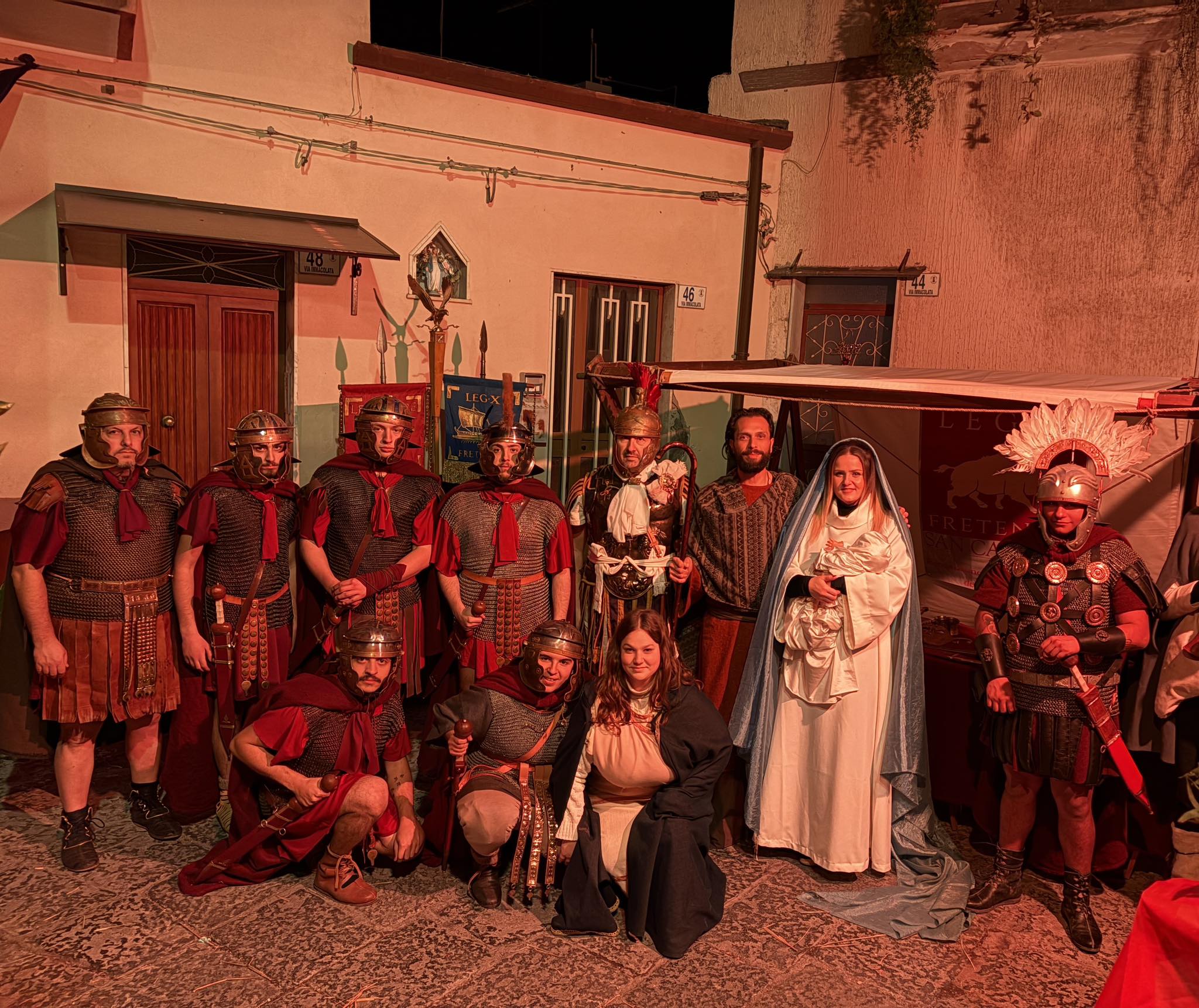San Cataldo. Gran successo per la Legio X Fretensis al Presepe vivente di Motta Sant’Anastasia