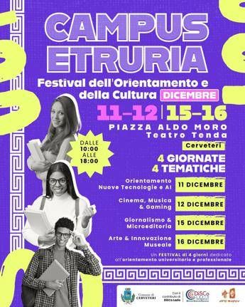 A Cerveteri il Festival “Campus Etruria” rivolto ai giovani