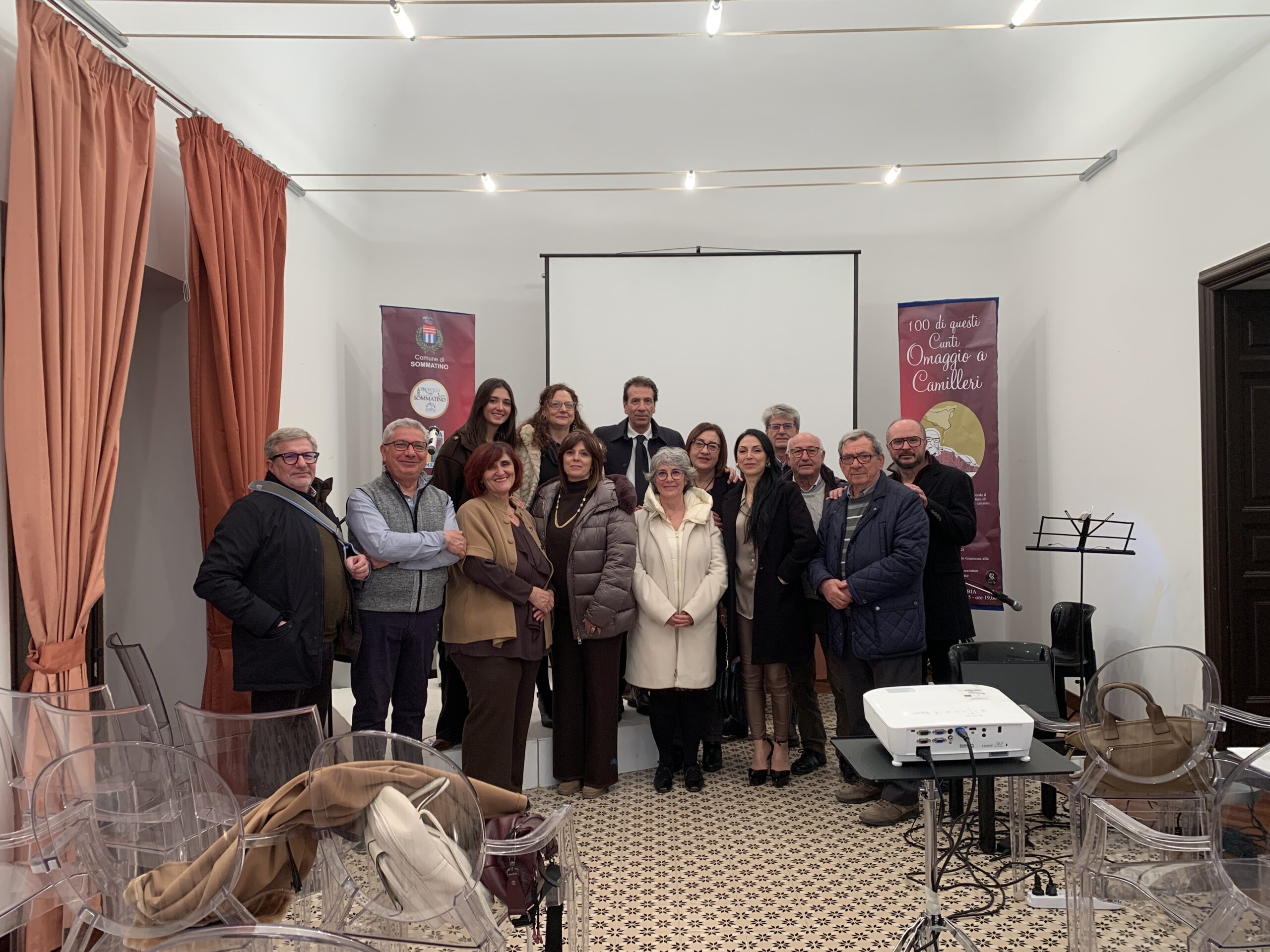 Sommatino. Concluso con successo a Palazzo Trabia l’evento “100 di questi Cunti” per il centenario della nascita di Andrea Camilleri