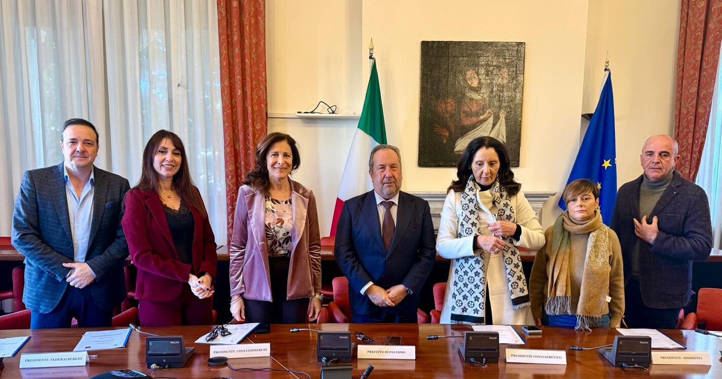 Palermo, firmato il protocollo antimafia per il turismo: nasce la “filiera della legalità” nel settore alberghiero e della ristorazione