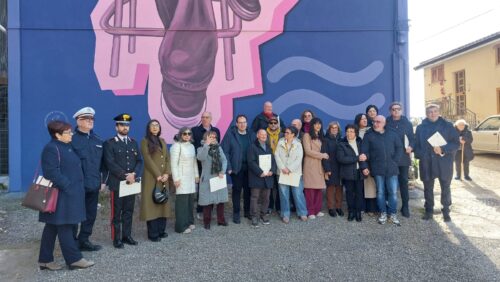 A Gangi un murale di Andrea Buglisi che racconta lo stemma storico del paese madonita