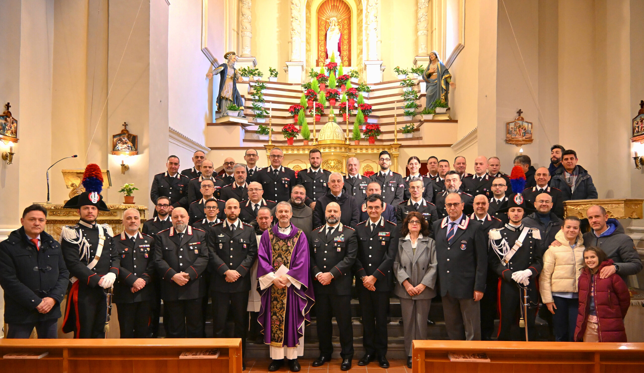 Carabinieri Enna, celebrata la messa in preparazione al Santo Natale