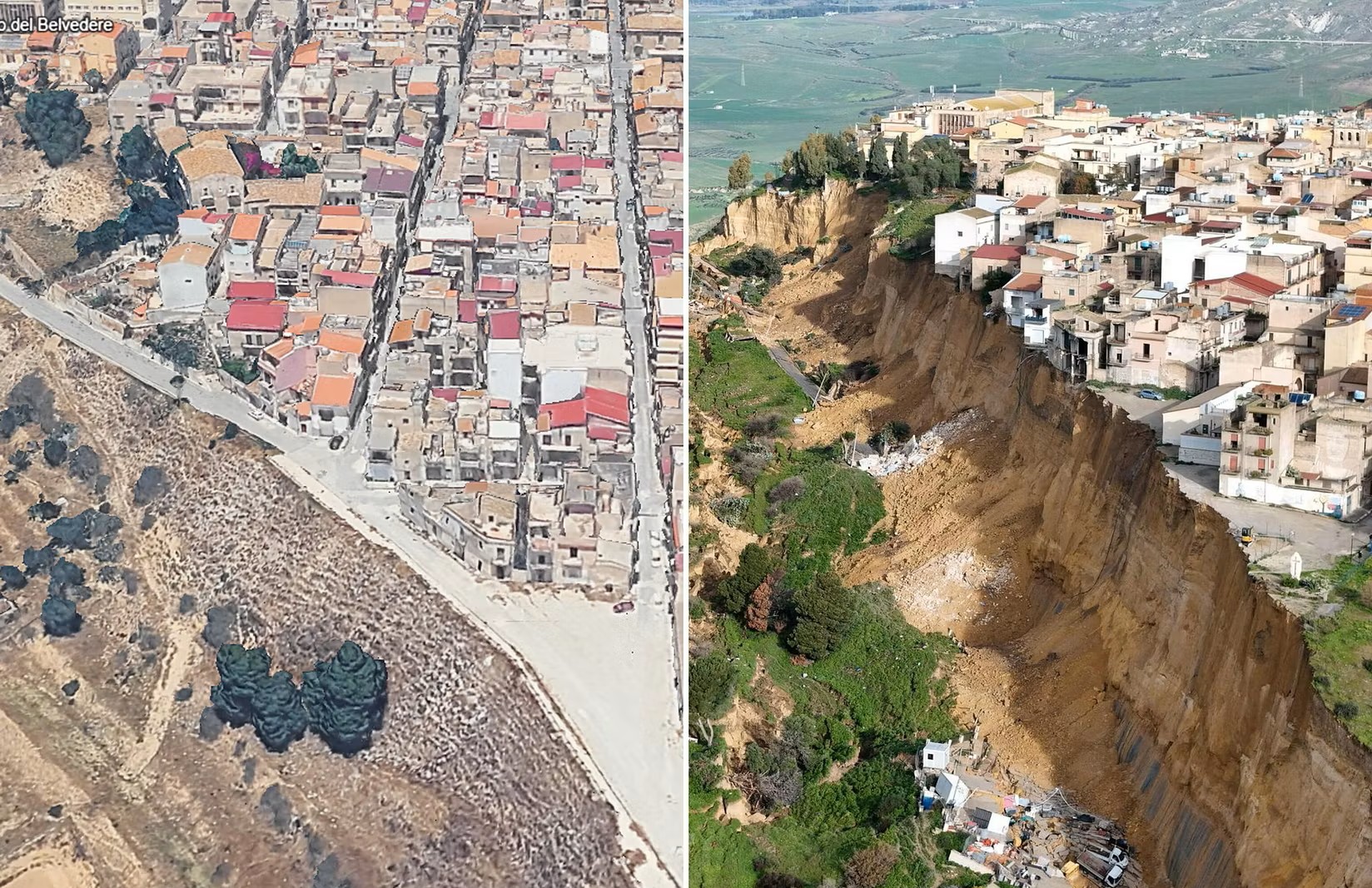 Frana Niscemi. Coldiretti lancia l’allarme: “La situazione degli agricoltori è drammatica”