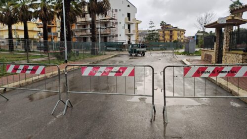 Sommatino. Allerta maltempo: tratto di via Napoli chiuso al traffico per motivi di sicurezza