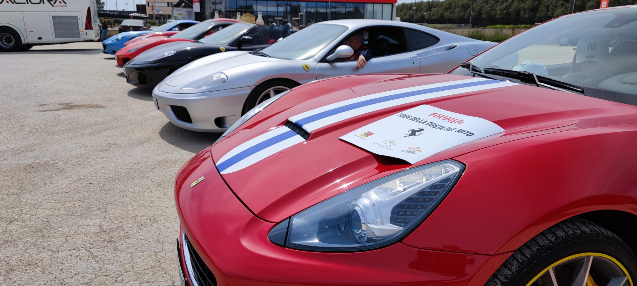 Le Ferrari sulla Costa del Mito; il Club “Gilles Villeneuve” di Palermo alla scoperta di Palma di Montechiaro