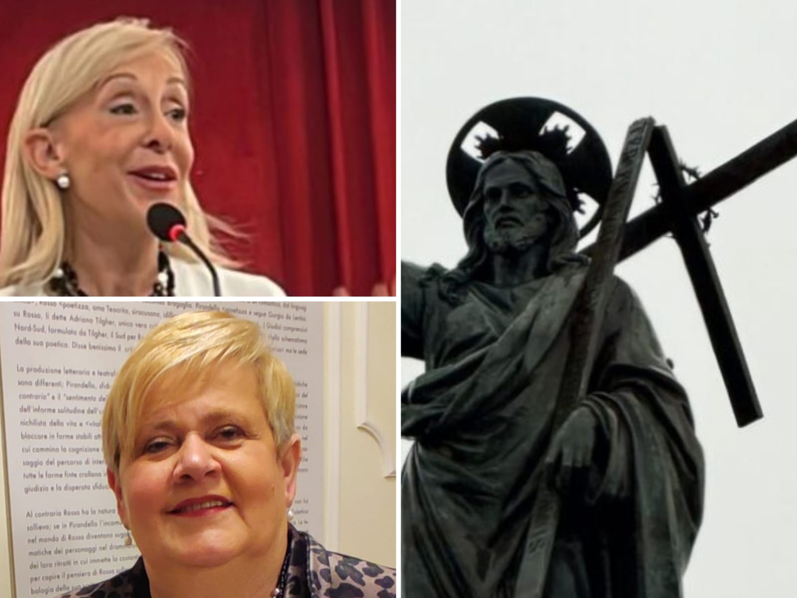 Il vento ferisce Caltanissetta: spezzata la croce del Redentore, istituzioni al lavoro per il restauro