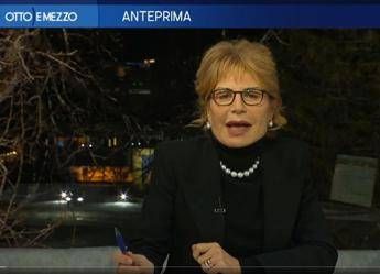 Incendio a Davos, Lilli Gruber via dallo studio di Otto e Mezzo