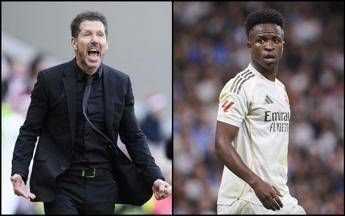 Real-Atletico, ‘faccia a faccia’ Simeone-Vinicius: “Florentino Perez ti caccerà”