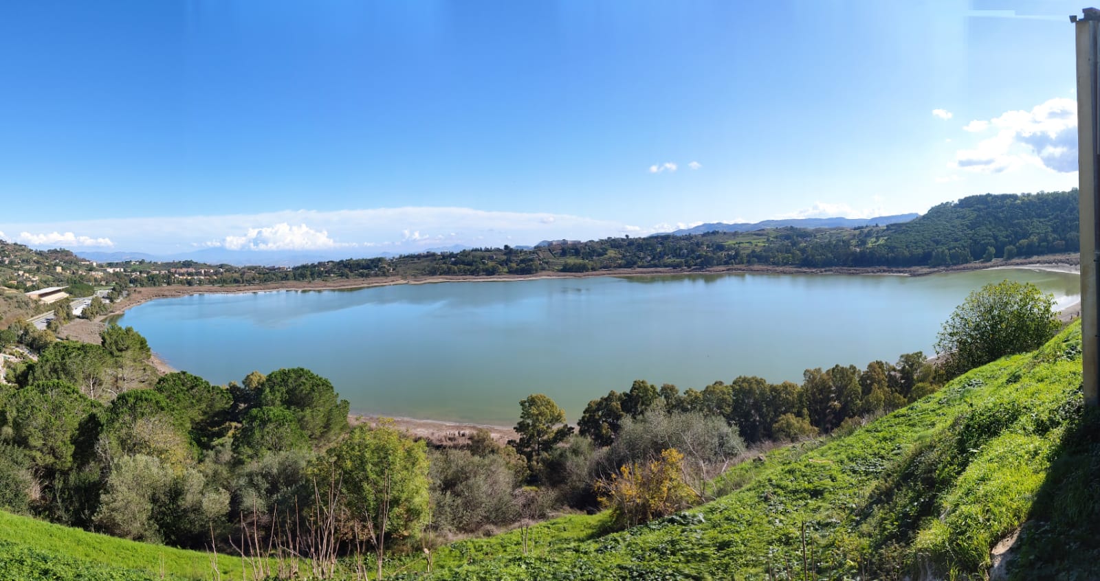 Forti piogge a Enna, il lago di Pergusa si è riempito