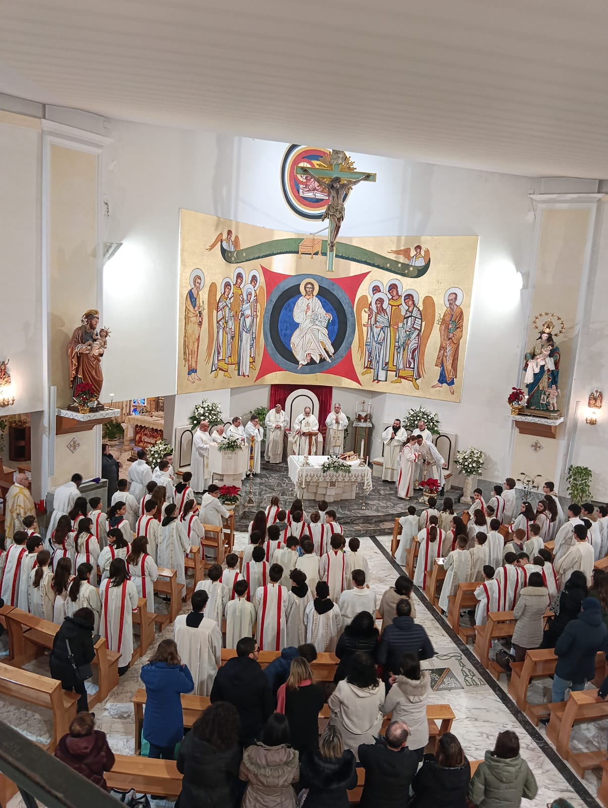 Tutti insieme i ministranti del Vicariato di Mussomeli: una grande festa.