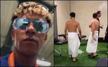 Yamal, ‘imprevisto’ social: parte la diretta e riprende Szczesny mentre fuma