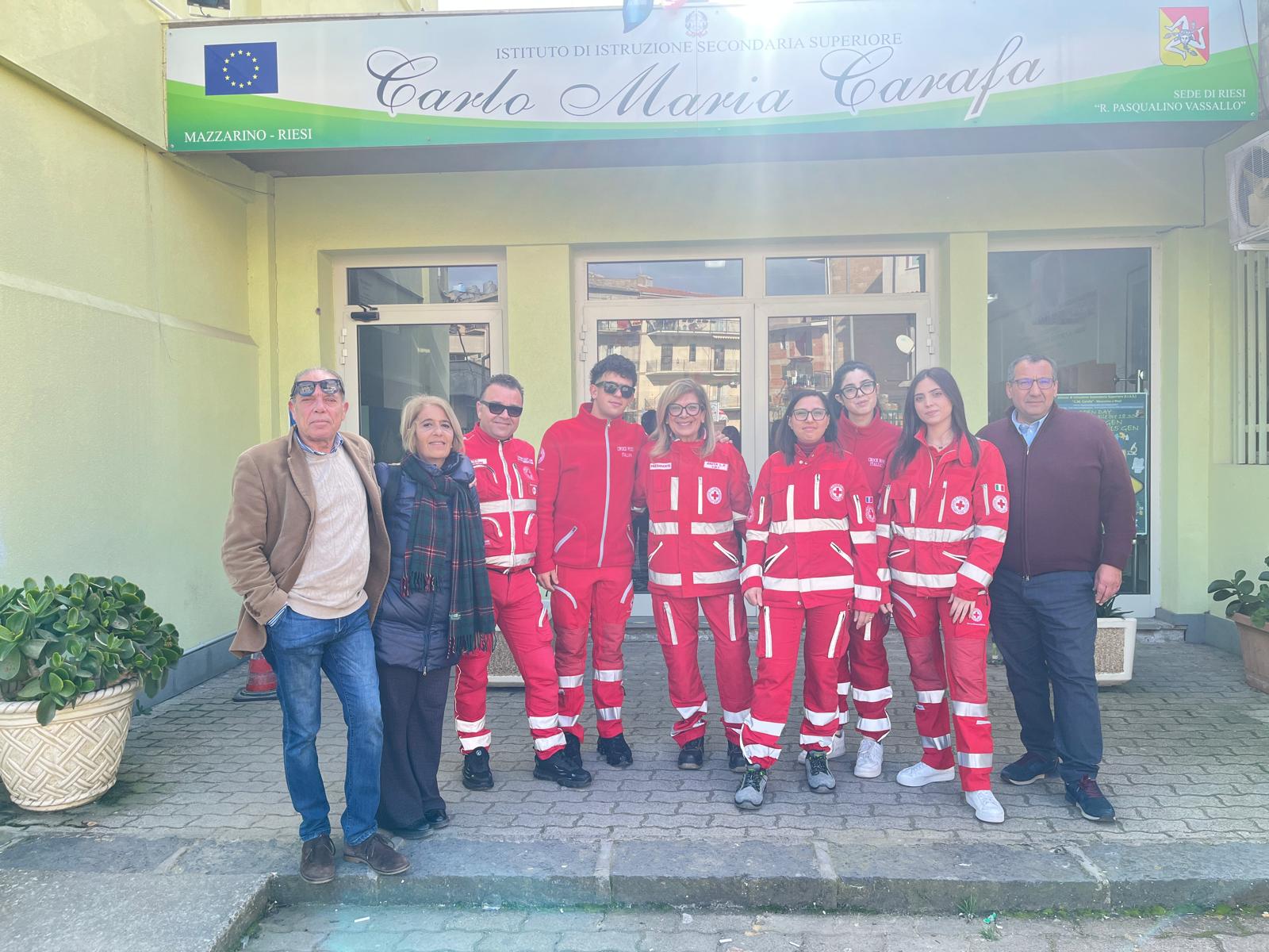 Riesi. All’Istituto Carafa mini corso di primo soccorso con i Volontari della Croce Rossa