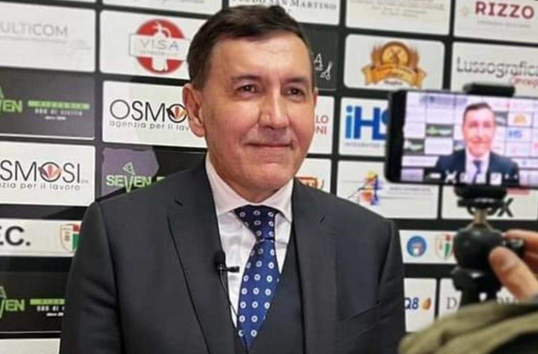 Il presidente Giovannone a sostegno della raccolta benefica di fondi per Niscemi promossa dai tifosi