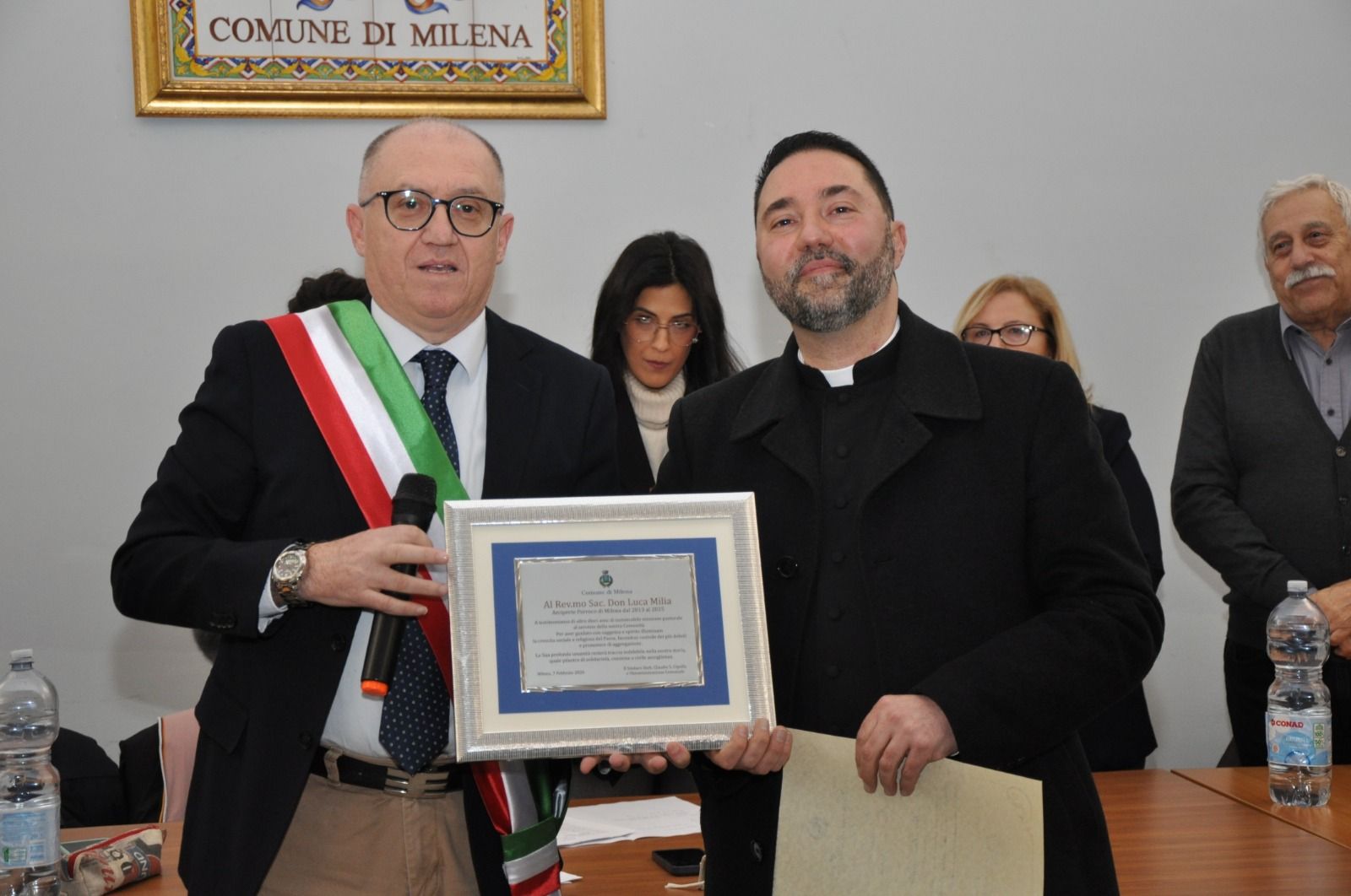 Don Luca Milia cittadino onorario di Milena