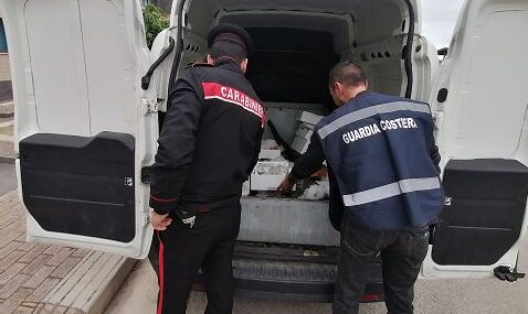 Controlli dei Carabinieri a Palermo, sequestrati 82 kg di pesce non tracciato e cinque persone denunciate