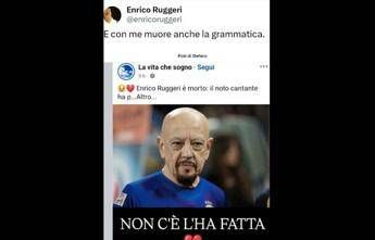 Enrico Ruggeri è morto? No, bufala social con errore di ortografia. E lui corregge…