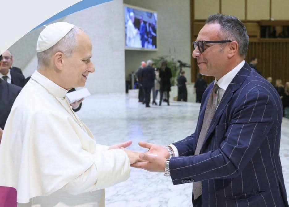 Dalla Sicilia al Vaticano: l’incontro dell’imprenditore nisseno Salvatore Taschetti con Papa Leone XIV tra impresa e valori