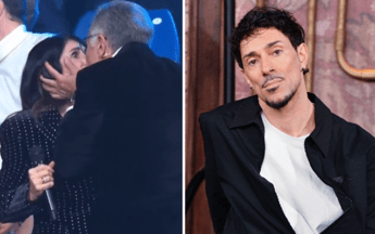 Paolo Bonolis bacia Giorgia a Taratata, la reazione di Emanuel Lo