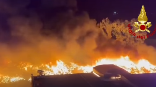 Incendio a Campofelice di Roccella, il sindaco Di Maggio: “Alti livelli di diossina”